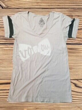 WOMEN'S VOLCOM SHORT SLEEVE V-NECK TEE SIZE-X-SMALL